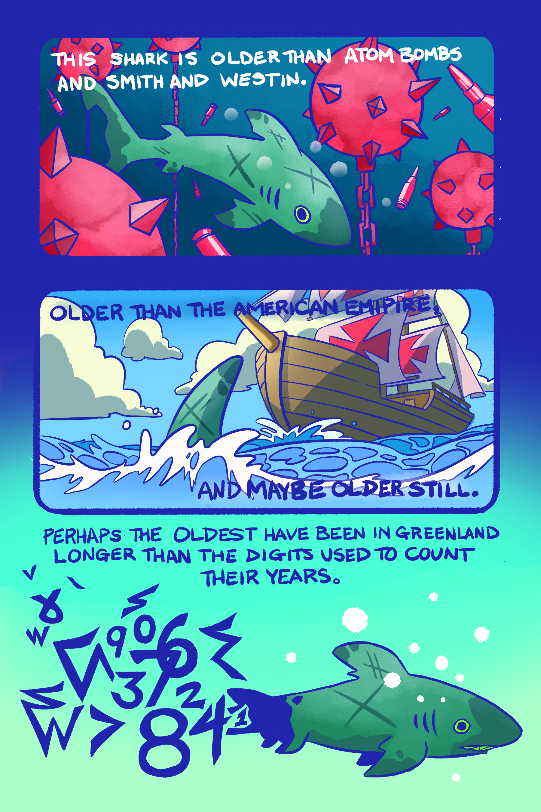 Comic greenland shark comic
